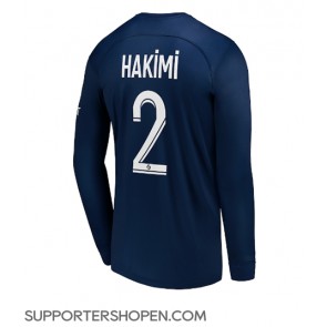 Paris Saint-Germain Achraf Hakimi #2 Hemma Matchtröja 2022-23 Långärmad